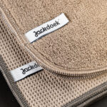 Gallery afbeelding structuur raamdoek set foto - taupe